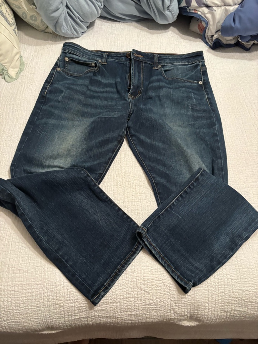 Men's Dark Blue Jeans Slim Active Flex